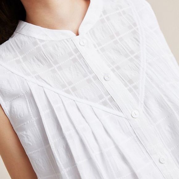 NEW Piper Sleeveless Blouse Anthropologie (M) - Picture 4 of 4